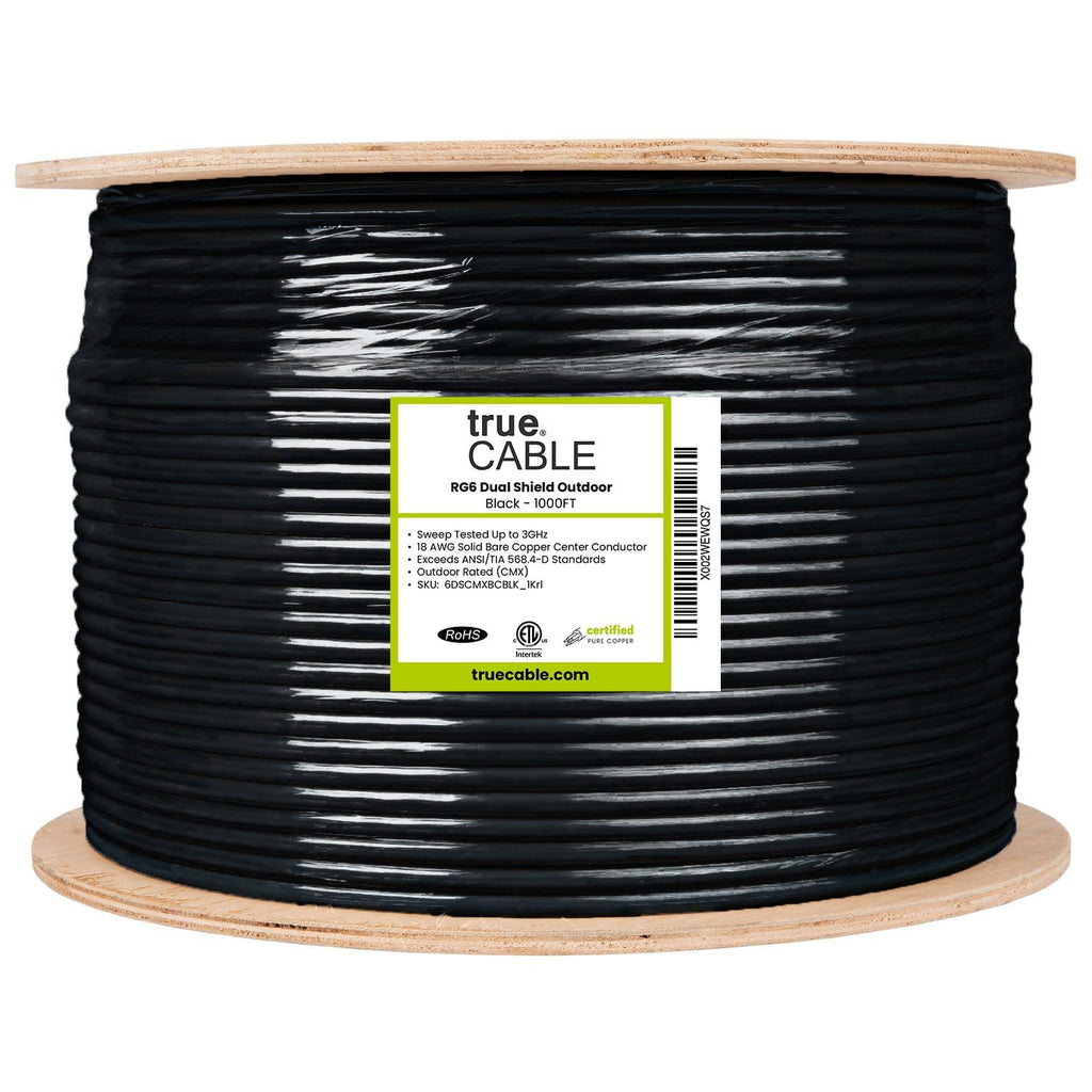RG6 Dual Shield Outdoor Coaxial Cable