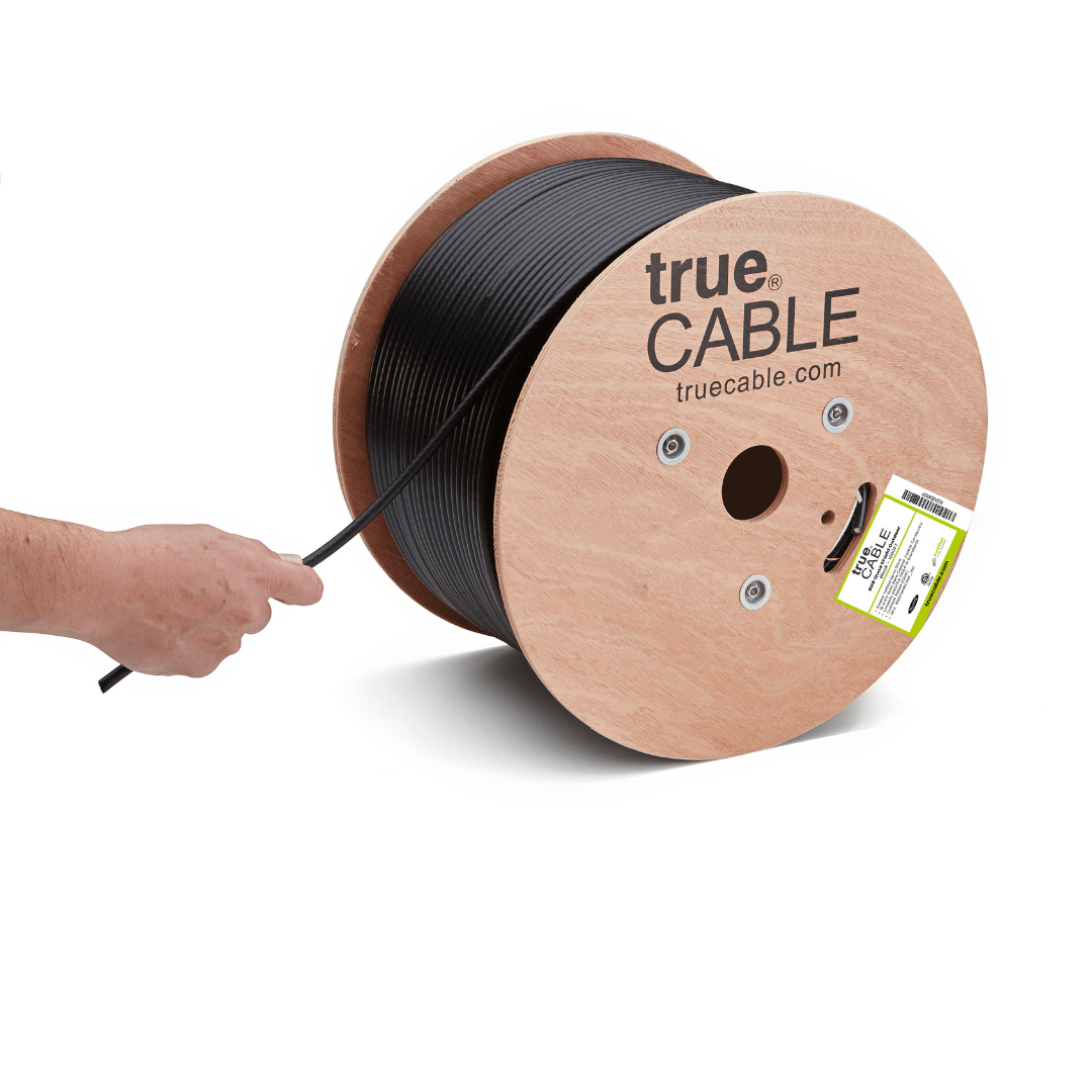 TRUE CABLE trueCABLE Wire and Cable Caddy with Wheels and Pull Strap,  Industrial Grade Steel Wire Dispenser, Holds Cable Reels Up to 20 Diameter  and