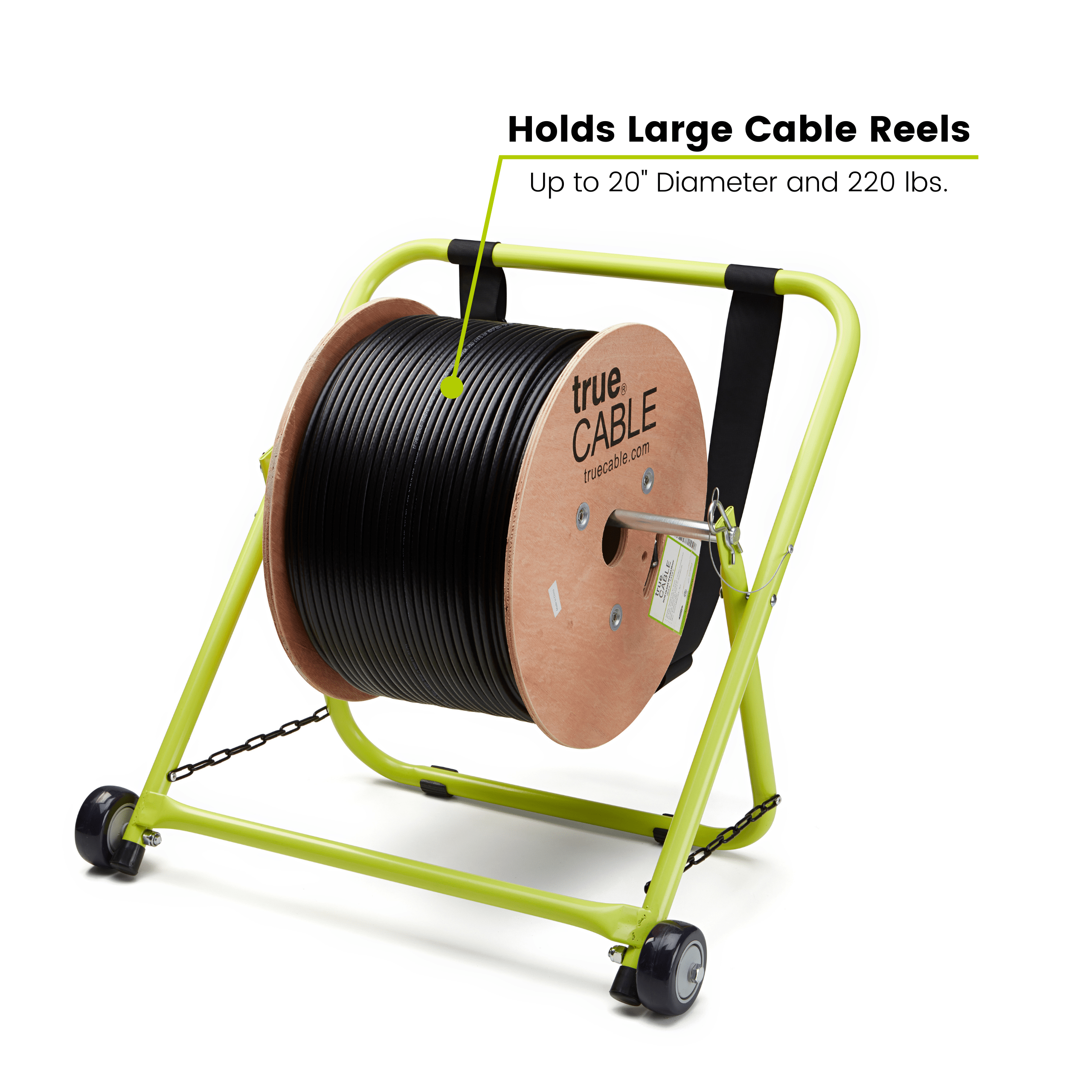 CABLE CADDY - CABLE REEL STAND - HOLDS CABLE SPOOLS up to 20